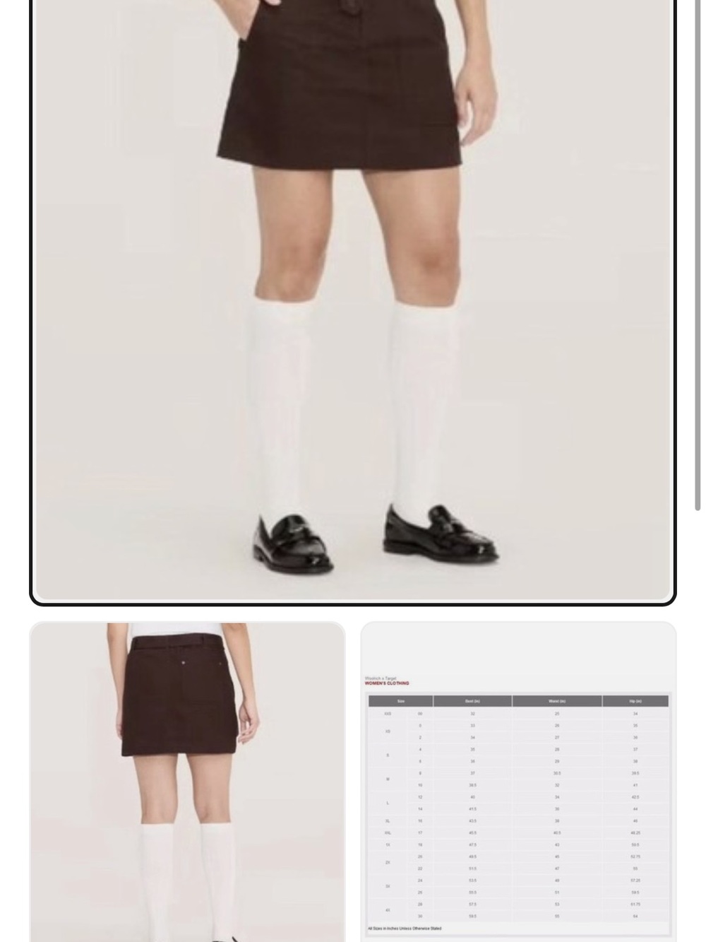 Woolrich Brown Mini Skirt with Front Button Detail and belt